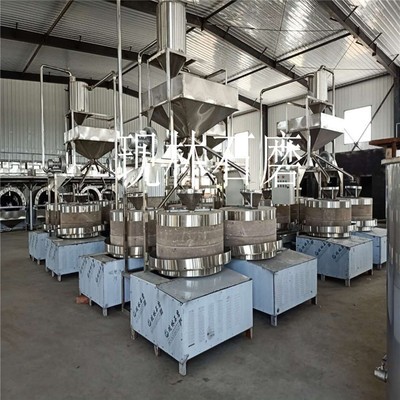 現(xiàn)林石磨 商用小磨香油流水線設備 全自動新型晃油機電動石磨