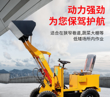 電動(dòng)小鏟車養(yǎng)殖場(chǎng)清糞四輪抓草農(nóng)用工地柴油四驅(qū)裝載機(jī)推土車小型