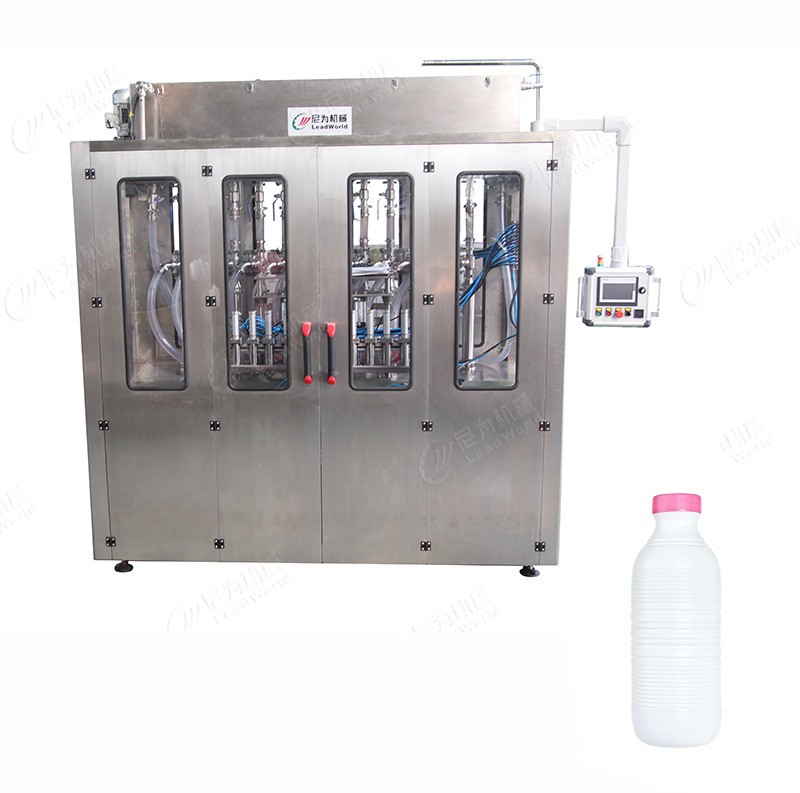酸奶灌裝機(jī)瓶裝 尼為機(jī)械廠家加工自動化伺服灌裝飲料生產(chǎn)線設(shè)備