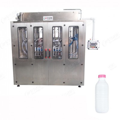 酸奶灌裝機(jī)瓶裝 尼為機(jī)械廠家加工自動化伺服灌裝飲料生產(chǎn)線設(shè)備