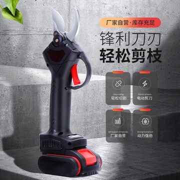 鋰電修枝剪果園苗木家用便攜手持修枝剪大號(hào)剪子樹枝剪鉗電動(dòng)剪刀