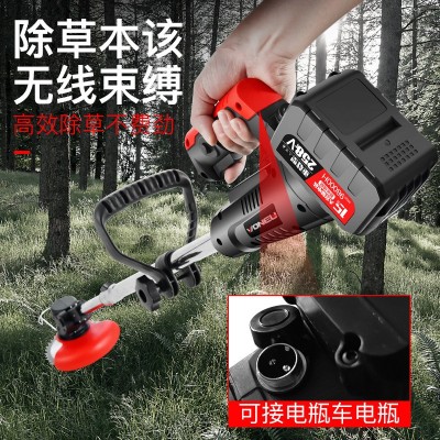 電動(dòng)割草機(jī)手持打草機(jī)家用無(wú)線多功能鋰電除草機(jī)充電草坪修剪定制