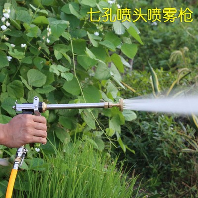 農(nóng)用噴槍 果園果樹(shù)柑橘汽油打藥機(jī)高壓泵霧化全銅七孔高壓噴霧槍