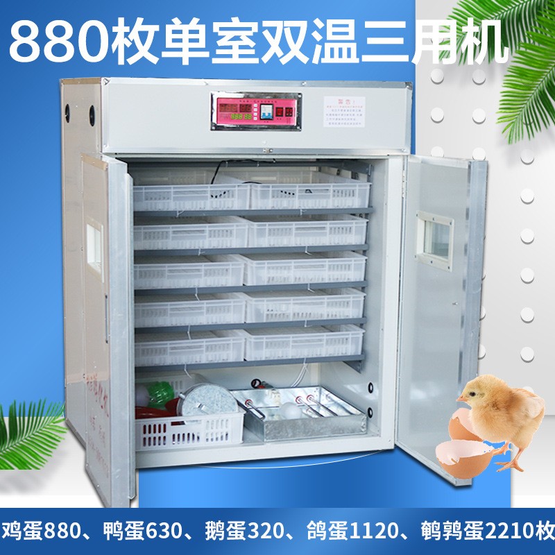 可定制1056枚雞苗孵化機全自動孵化器小型家用孵化箱