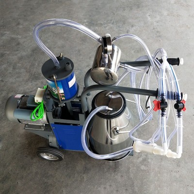 牛羊用活塞擠奶機(jī) 批發(fā)奶牛奶羊擠奶機(jī)活塞式單桶奶牛擠奶機(jī)