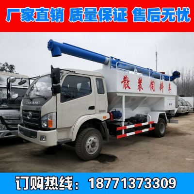 廠家直銷福田時代6噸小型散裝飼料運(yùn)輸車|12方家禽飼料運(yùn)輸車廠家