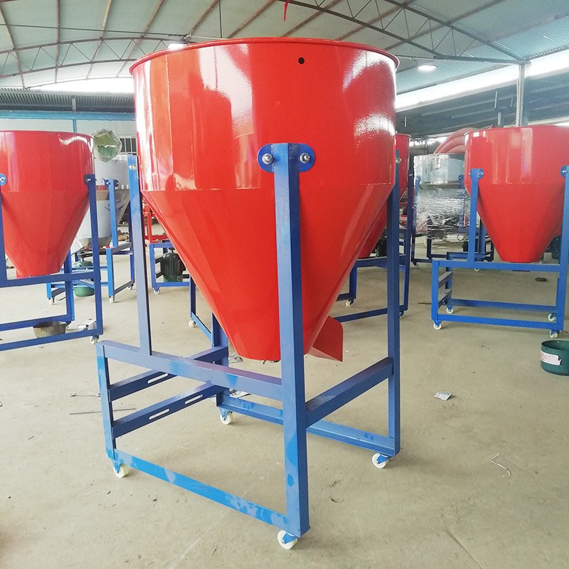 廠家供應(yīng)立式不銹鋼飼料攪拌機家用種子包衣機220V養(yǎng)殖飼料混合機