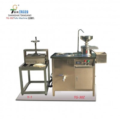 廠家供應(yīng)田崗TG-30+Y-1小型豆腐機(jī) 可生產(chǎn)豆?jié){，豆花，豆腐。