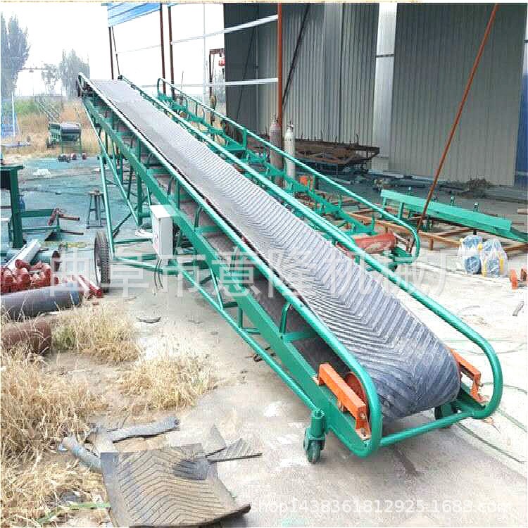 石渣傾角皮帶傳送機(jī) 砂散料槽型皮帶輸送機(jī)曲阜意隆批發(fā)直銷價(jià)低