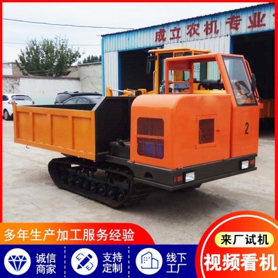 履帶拖拉機(jī)運(yùn)輸車(chē) 5噸履帶爬山 拉石子泥沙陡峭地形運(yùn)輸車(chē)全地形