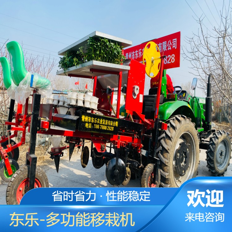 自走式辣椒移栽機(jī) 多行蔬菜移栽設(shè)備 自動(dòng)移栽機(jī)械東樂(lè)按需定制