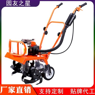農(nóng)業(yè)設(shè)備微耕機小型翻土機農(nóng)用打田旋耕機耕地犁地翻土機土壤耕整