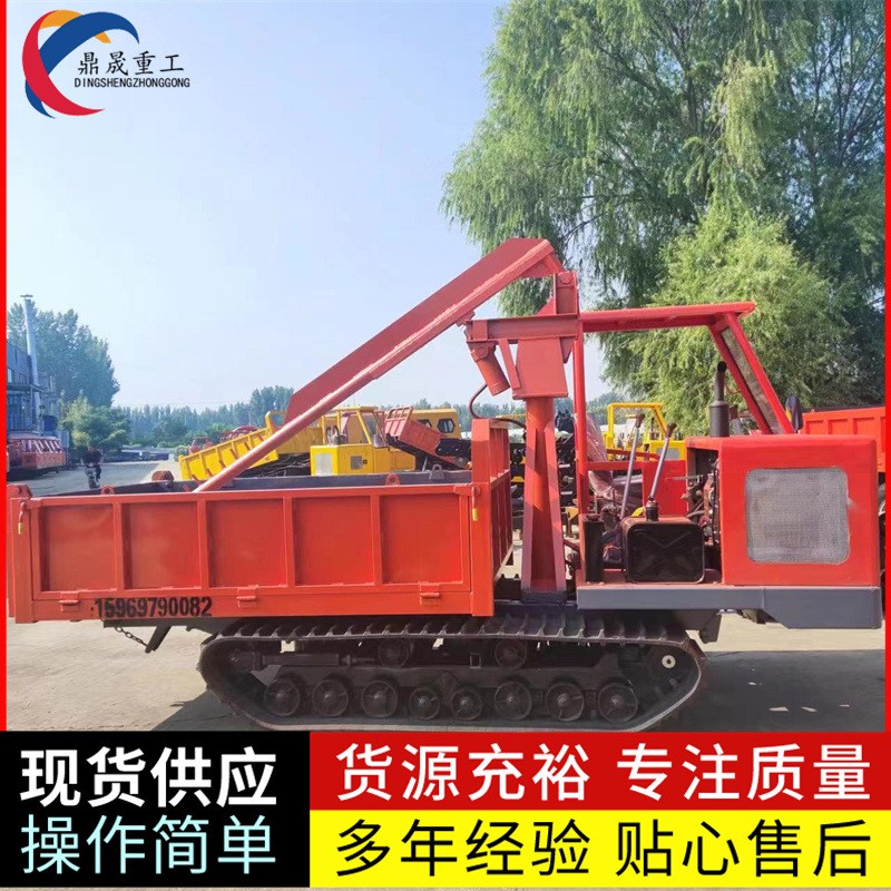 0.8噸手扶履帶車 精密澆鋼 鋼絲橡膠履帶 馬力強(qiáng)勁 各噸位運(yùn)輸車