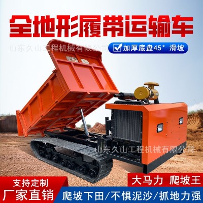 爬山虎運(yùn)輸車爬坡小型履帶工程全地形搬運(yùn)車自卸吊機(jī)農(nóng)用果園廠家