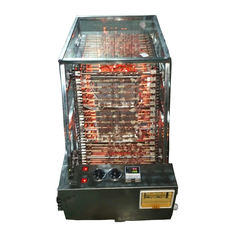 全自動(dòng)鏈條式烤串機(jī)自動(dòng)燒烤神器商用型排骨燒烤爐機(jī)器小本創(chuàng)業(yè)