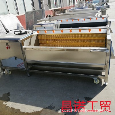 南瓜土豆?jié)L動式毛輥清洗機(jī) 甘蔗去泥沙去灰塵清洗設(shè)備 昌諾工貿(mào)