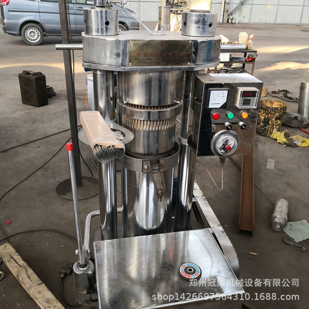 大型香油壓榨設(shè)備 液壓榨油機(jī) 全自動(dòng)壓榨濾油機(jī)