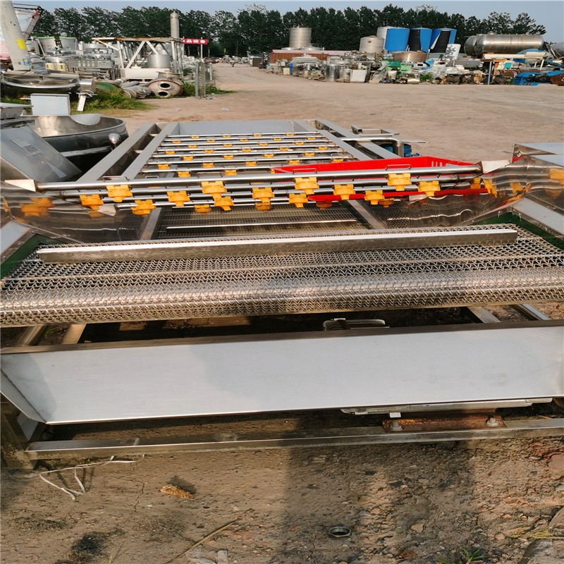 出售二手連續(xù)式凈菜加工設(shè)備全自動氣泡清洗機(jī)蔬菜水果氣泡清洗機(jī)
