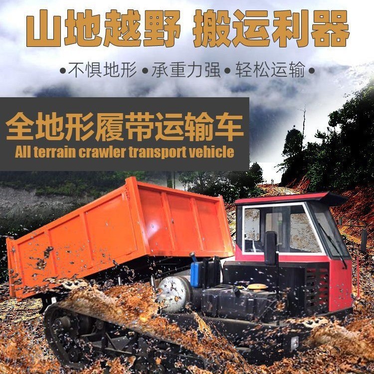 履帶運輸車果園運輸車小地形爬山虎工地大棚養(yǎng)殖山地搬運丘陵農(nóng)用