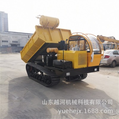 越河YH-LYQ8G型號8T液壓翻斗自卸車產(chǎn)品載重8000kg 履帶運輸車