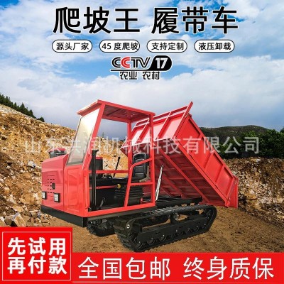 履帶運(yùn)輸車(chē)爬山虎果園農(nóng)用山地小型全地形爬坡王自卸四不像拖拉機(jī)