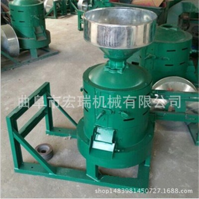 220V家用谷子碾米機(jī)水稻去皮機(jī)，小型商用碾米機(jī)多少錢一臺糧食加 1臺