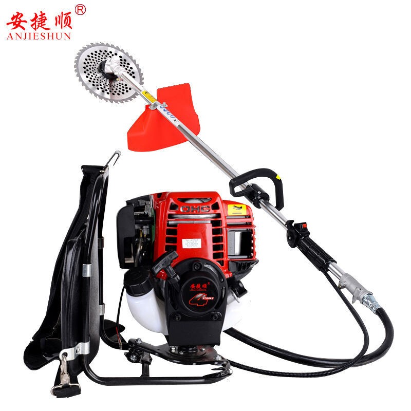 安捷順?biāo)臎_程背負(fù)式汽油割草機除草機側(cè)掛式小型收割機 草坪機