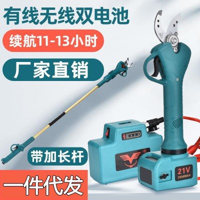 電動修枝剪刀粗枝電動剪刀果樹枝充電式園林修剪機(jī)鋰電池剪子強(qiáng)力