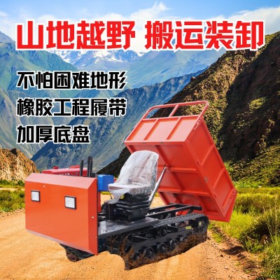 農(nóng)用履帶運(yùn)輸車小型手扶爬山虎全地形運(yùn)輸車廠自卸運(yùn)輸拉料搬運(yùn)