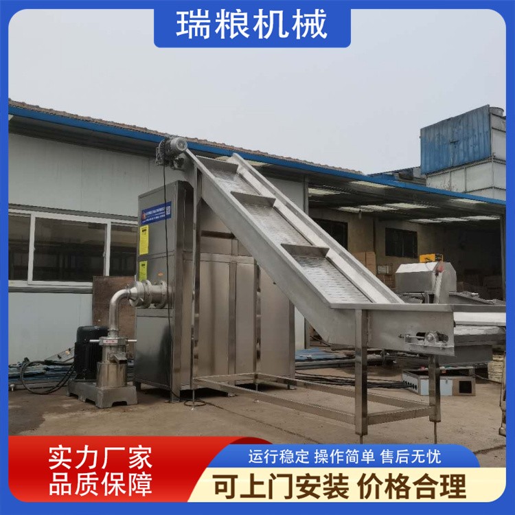 凍肉破碎機 大型凍干破骨機 凍魚盤凍肉盤粉碎生產(chǎn)線
