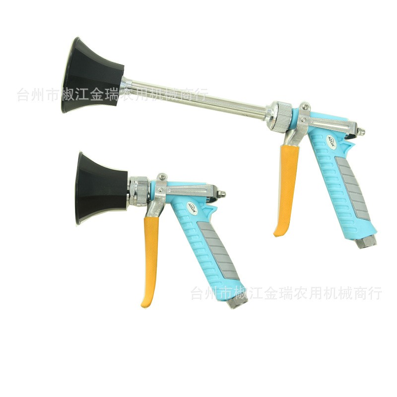 新款農(nóng)用噴霧器打藥機(jī)高壓可調(diào)遠(yuǎn)程噴槍陶瓷噴嘴園林噴頭雙色長(zhǎng)槍