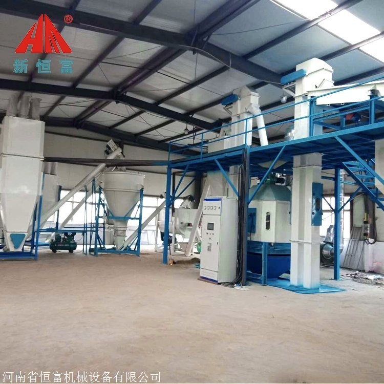 恒富機(jī)械 全自動(dòng)飼料加工機(jī)組 大型飼料顆粒設(shè)備 設(shè)備制粒粉碎一體化