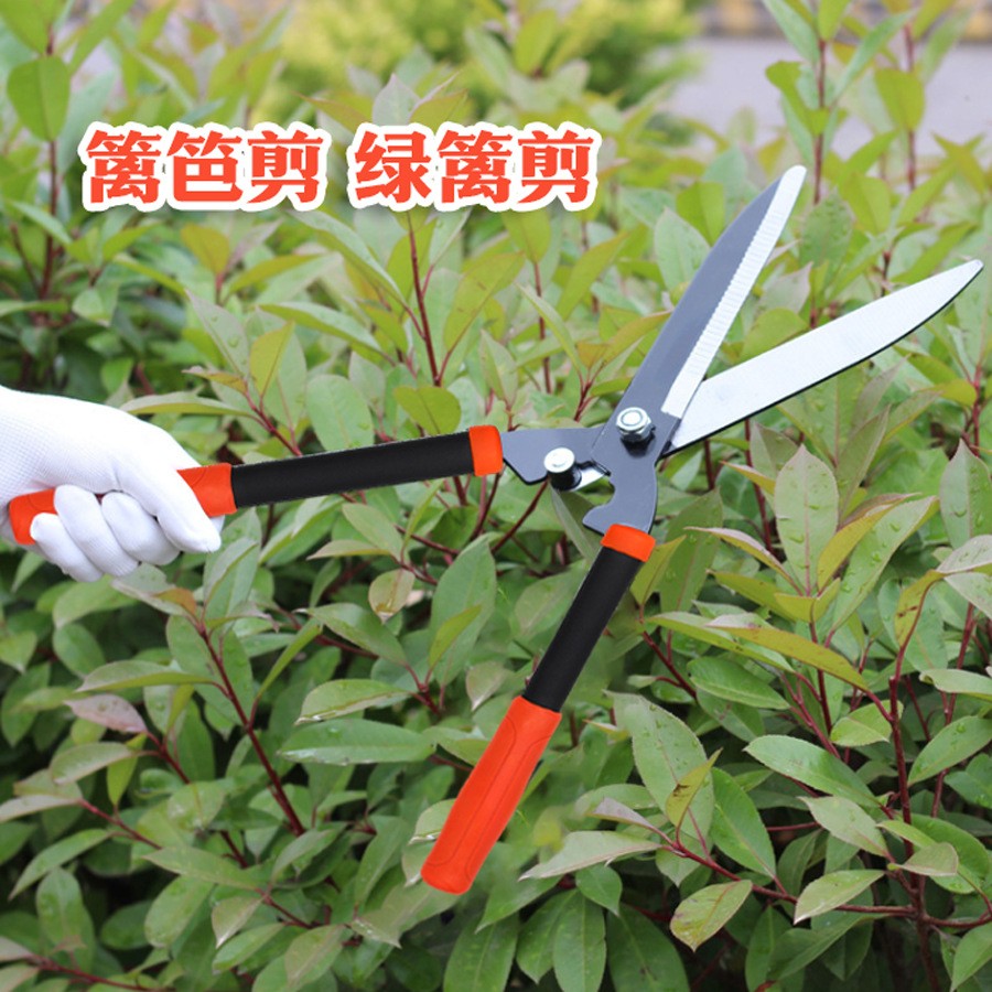 園林專用綠籬剪園藝大剪刀強(qiáng)力修剪樹枝綠化籬笆剪草坪剪園林工具