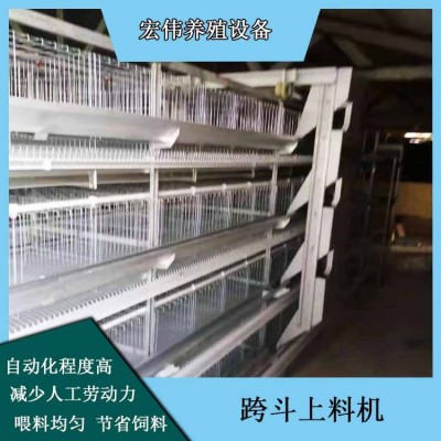 養(yǎng)雞場自動飼喂設備 大型規(guī)?；u舍喂料機 可行走喂飼料設備