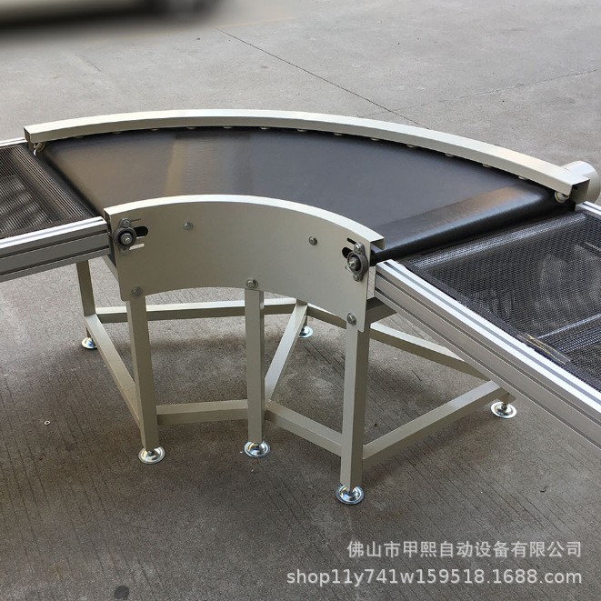皮帶輸送機轉彎機無縫對接速度可調(diào)60°-180°轉彎各種皮帶材質(zhì)